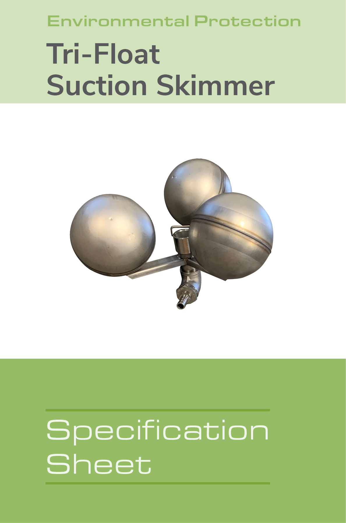 Image of Tri-Float Skimmer Spec Sheet