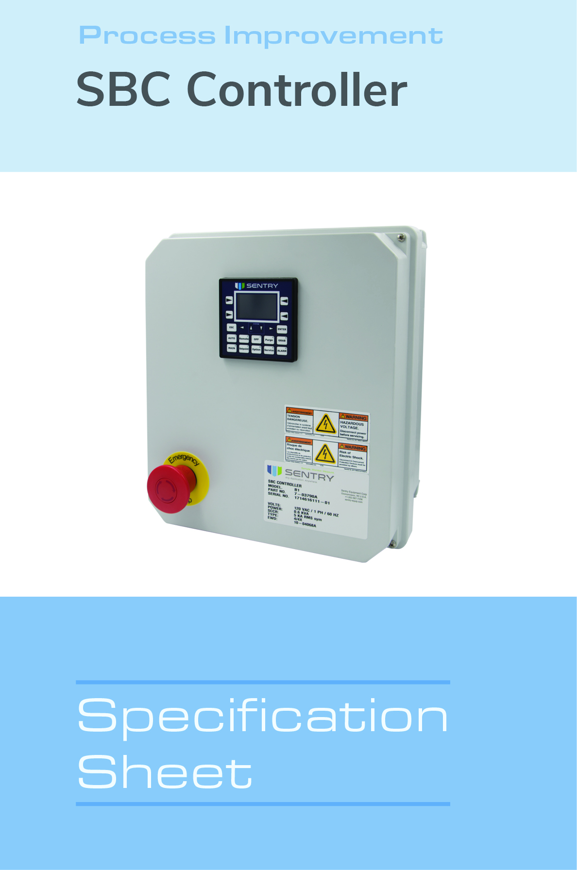 Image of SBC Controller Spec Sheet