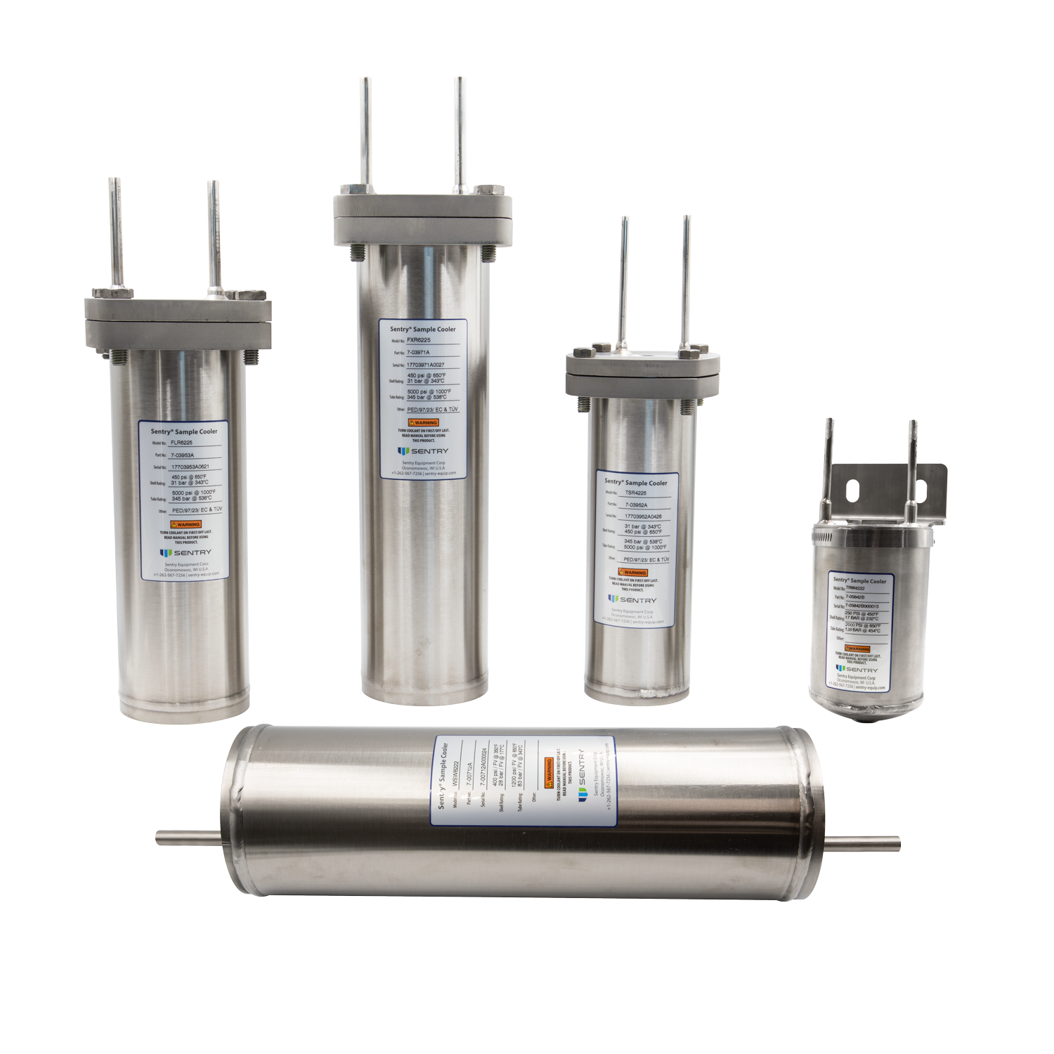 Sample Cooler Product Family - FLR, FXR, TSR, & WSW