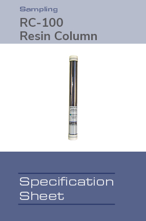 Image of RC 100 Refillable Resin Column Spec Sheet