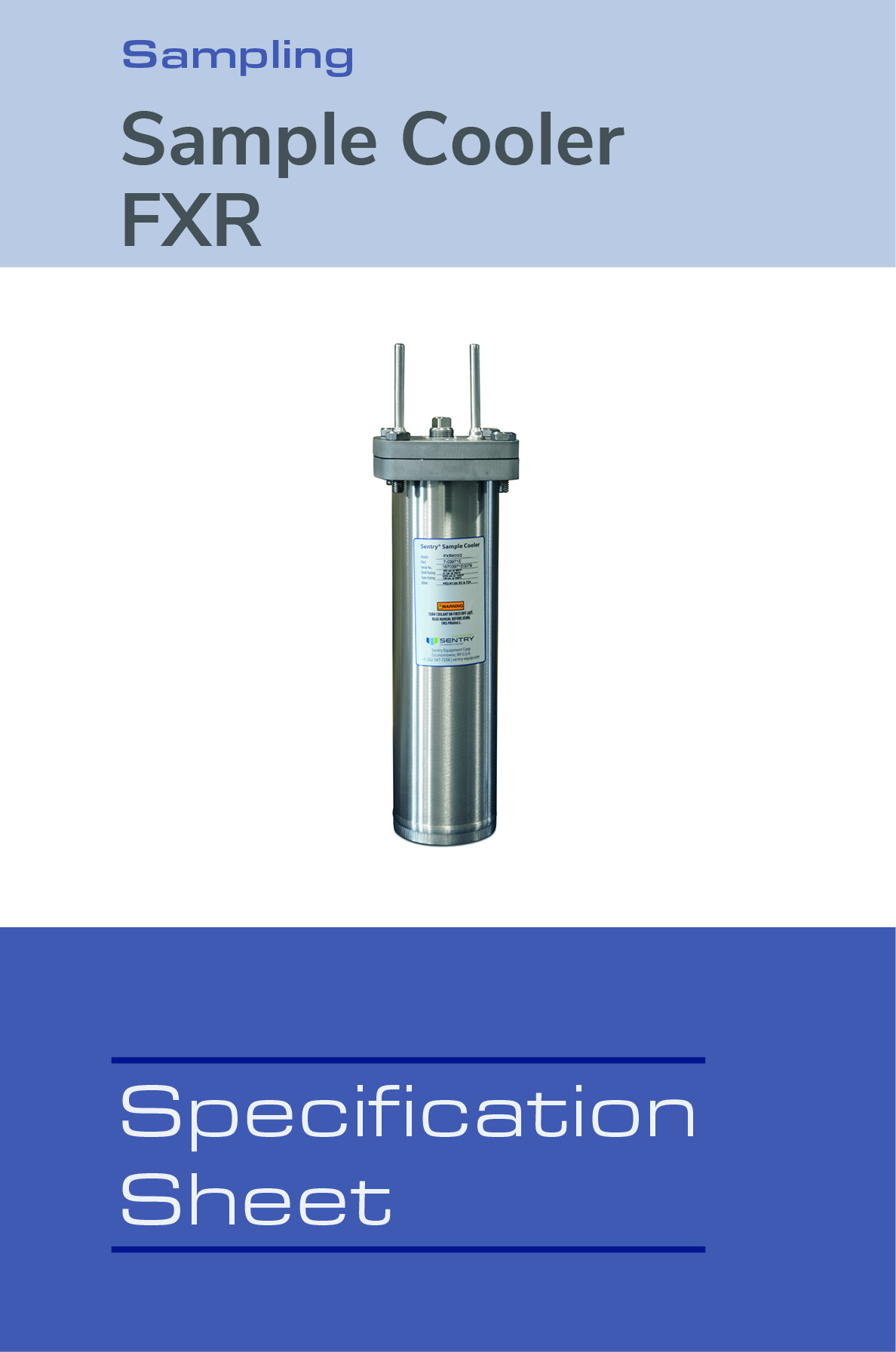 Image of FXR Sample Cooler Spec Sheet